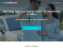 Tablet Screenshot of citycarbuyers.com